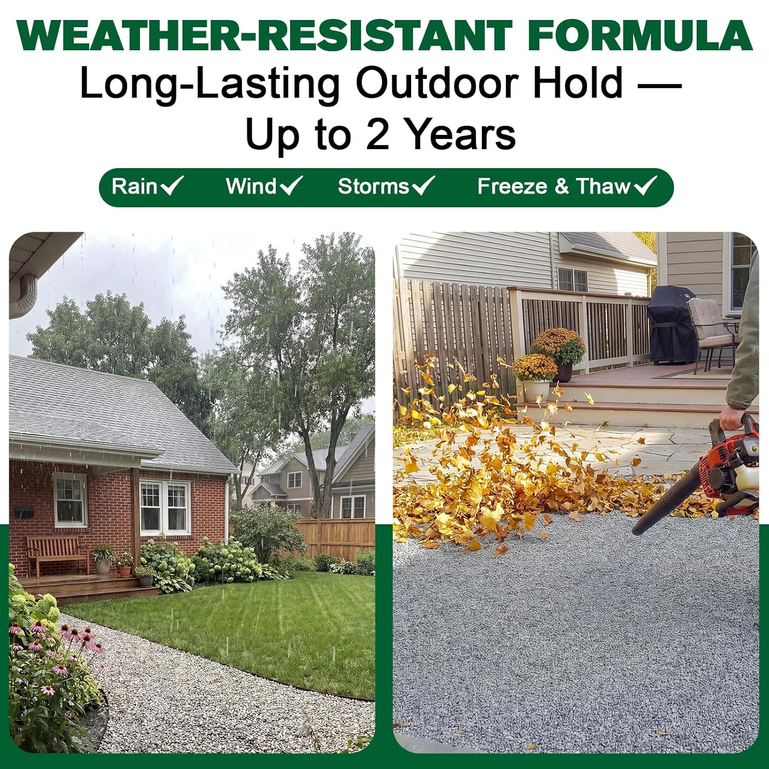 Teexpert Rock Glue for Landscaping：2 Gallon 2X Concentrated Gravel Glue for Pea