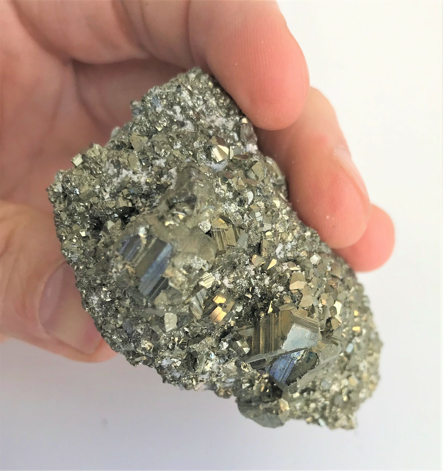 Octahedral Pyrite Cluster Mineral Specimen