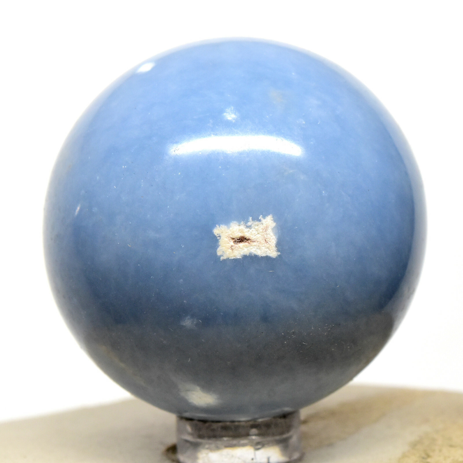 48mm Blue Angelite Sphere Sparkling Natural Angelic Mineral Stone Ball – Peru