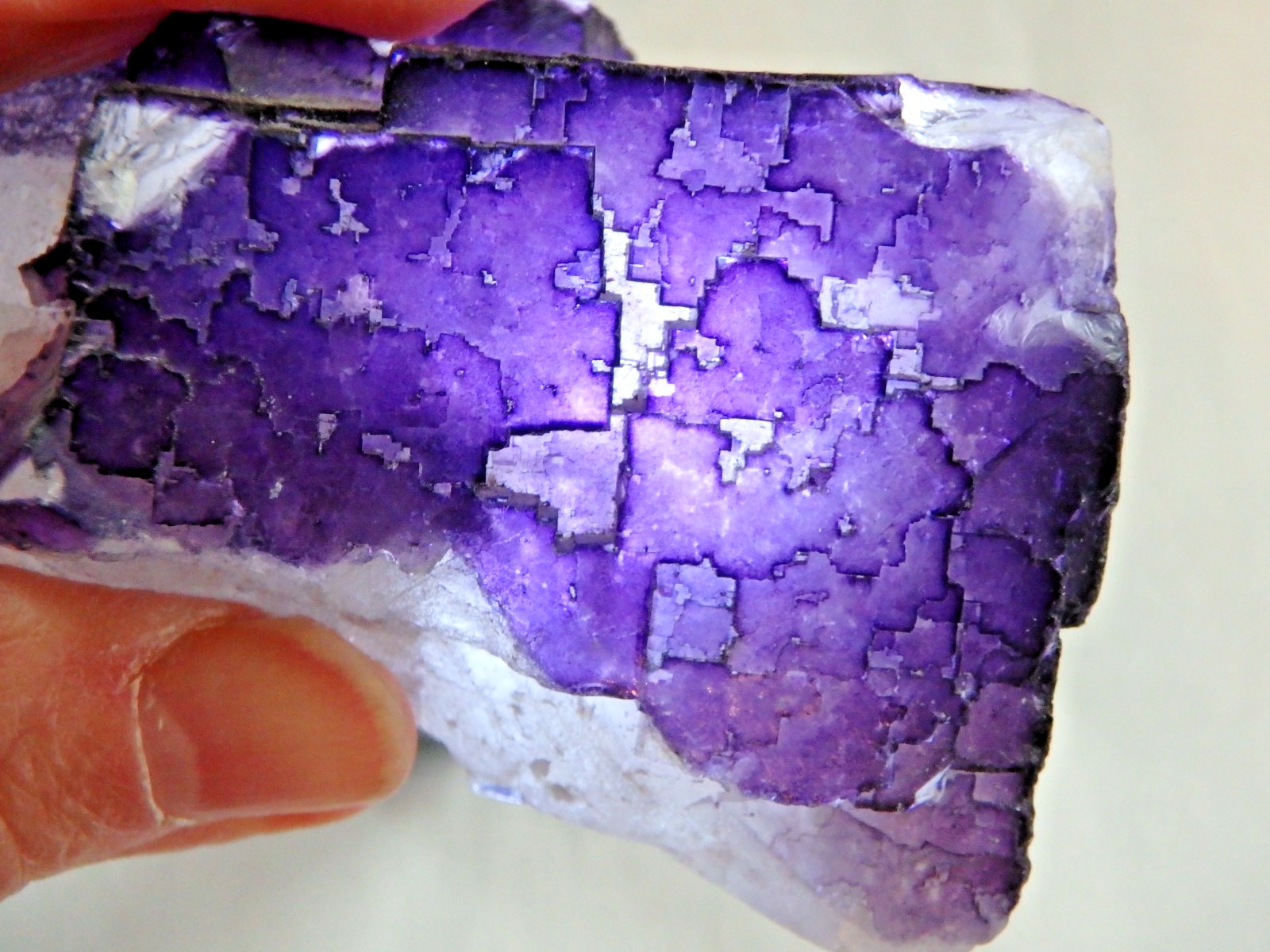 Beautiful Crystal ✨Purple Fluorite 262.6 grams Illinois Cubic Formation