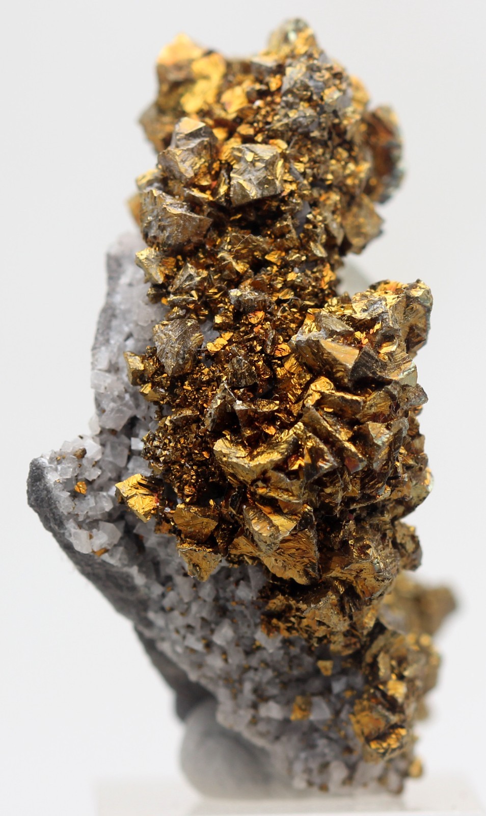 Stellar Beam CALCITE Dogtooth Chalcopyrite Crystal Mineral Specimen Cluster
