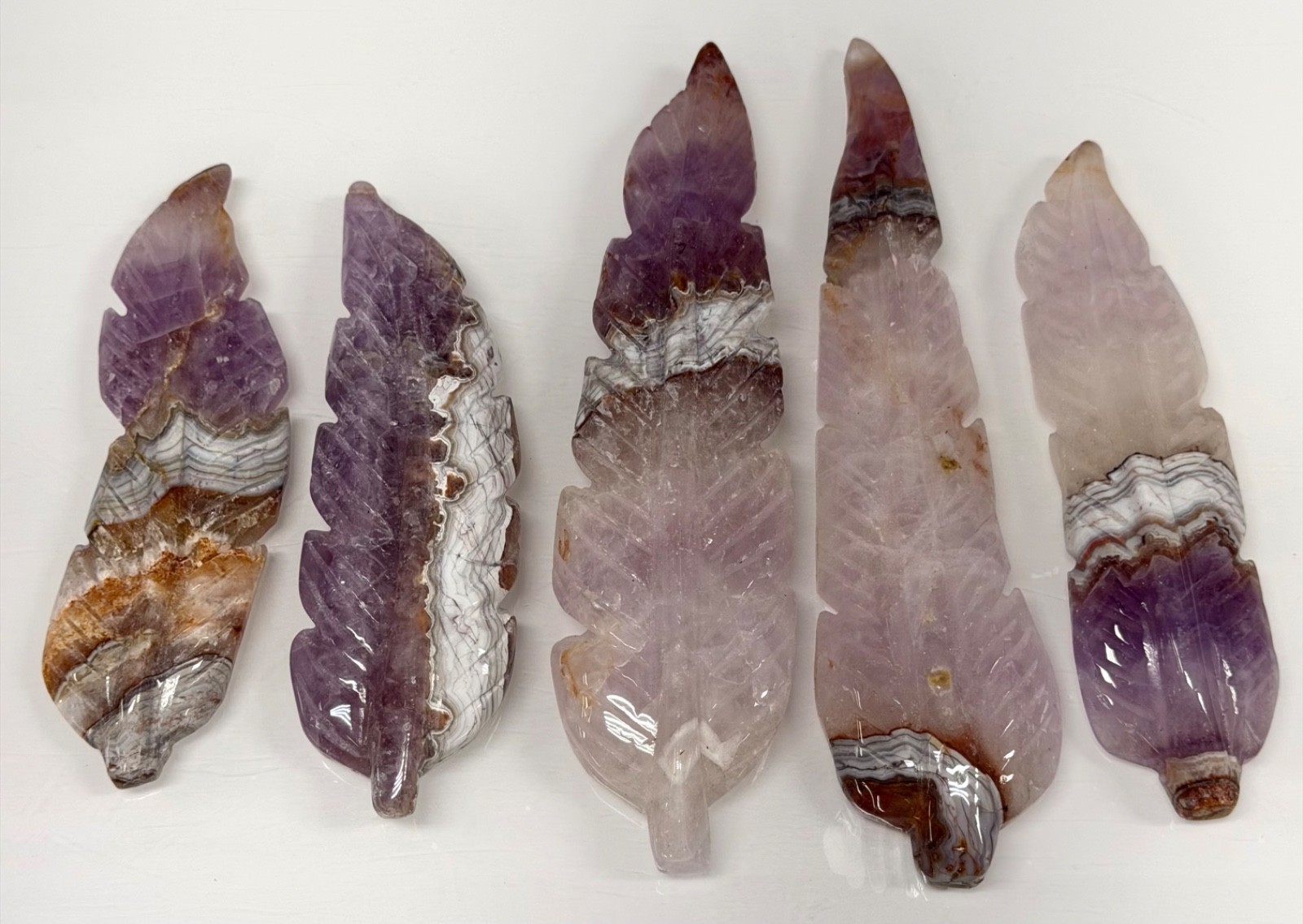 Wholesale Lot 5 Pcs Natural Amethyst Lace Agate Healing Energy