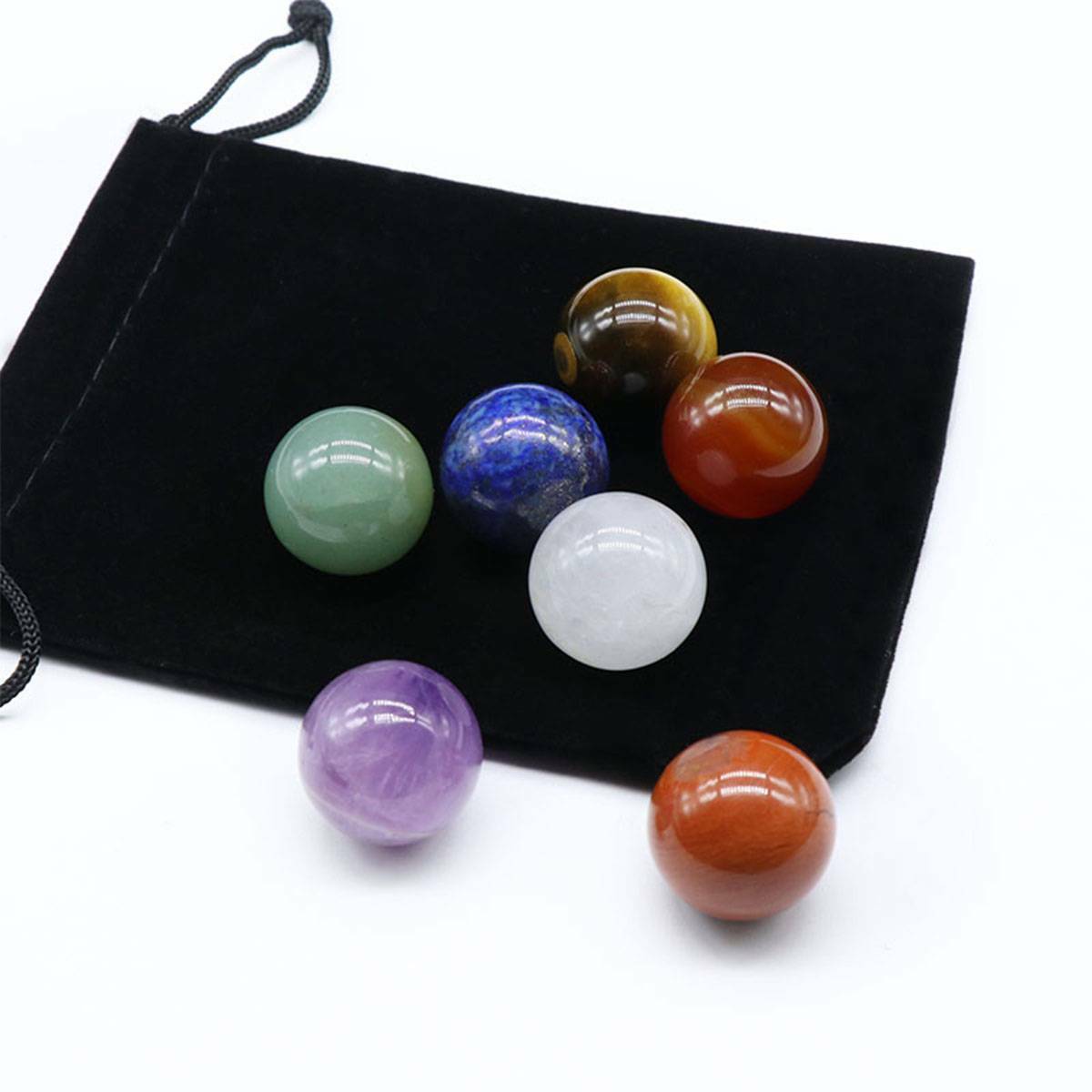 7 Chakra Stones Crystal Reiki Healing Healing Palm Natural Gemstone Quartz USA