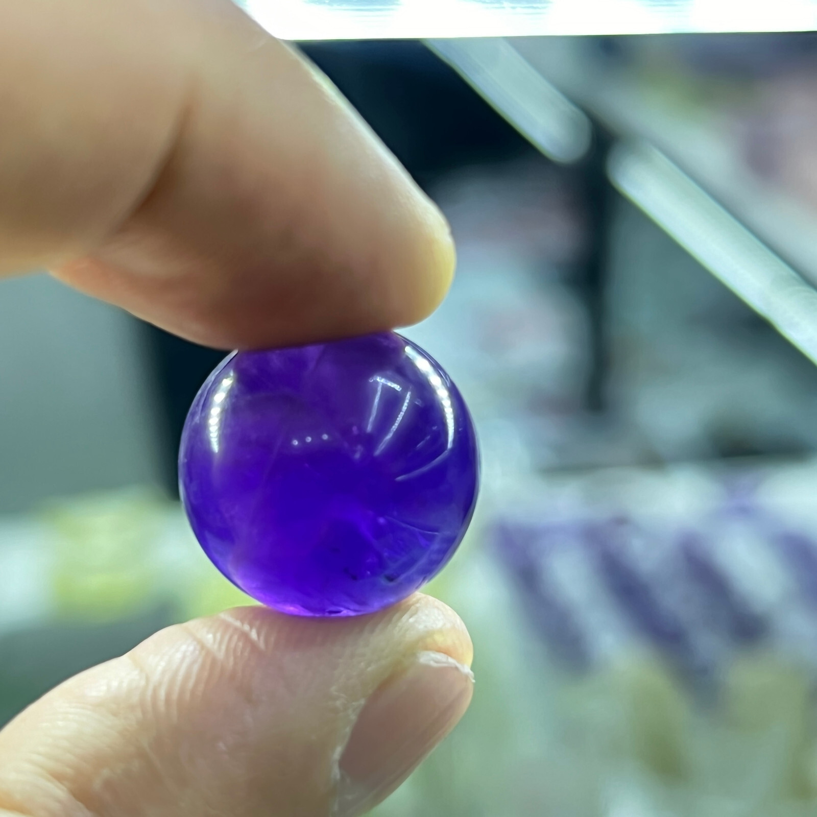 1pc Natural Amethyst Quartz Sphere Crystal Ball Reiki Healing 20mm