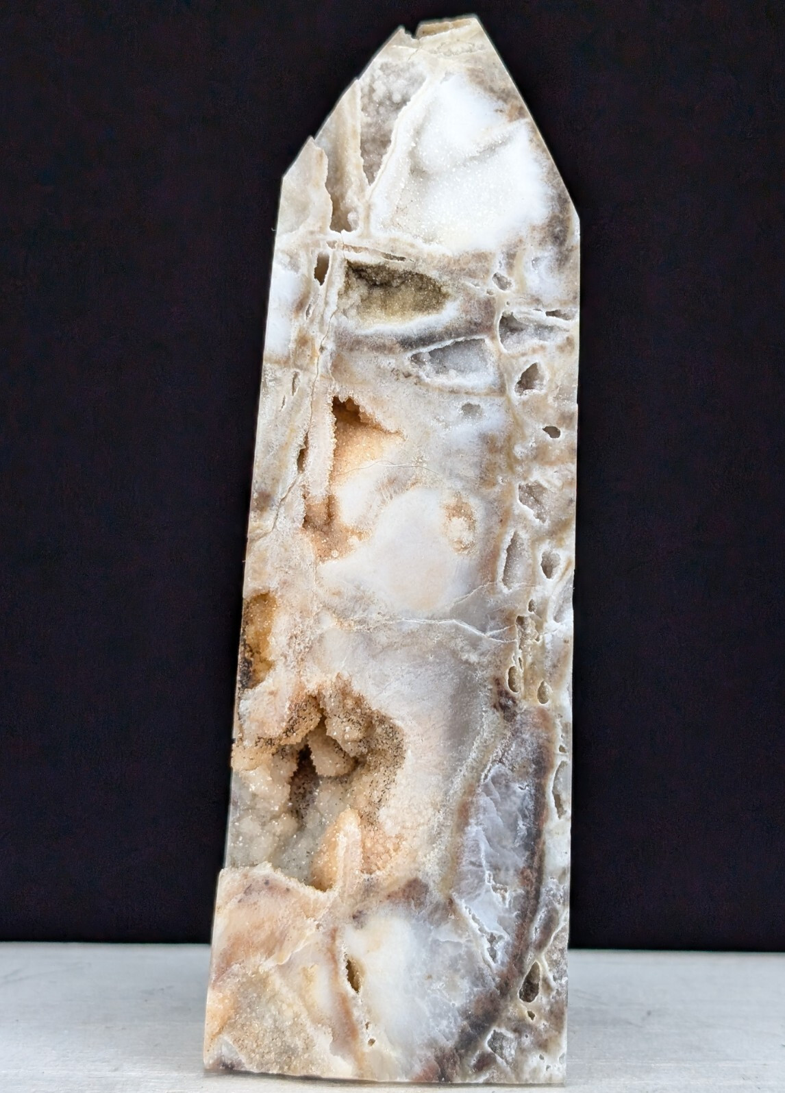 Sphalerite Tower Druzy Crystal Large Gemstone Point Chakra Wand