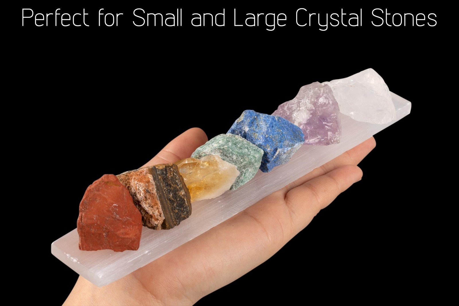 Selenite Charging Plate Large, Selenite Cleansing, Flat Crystal Plate, Selenite