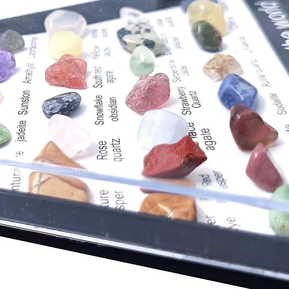 36pcs Healing Crystals & Stones Set Chakra Quartz Gemstones Meditation Decor