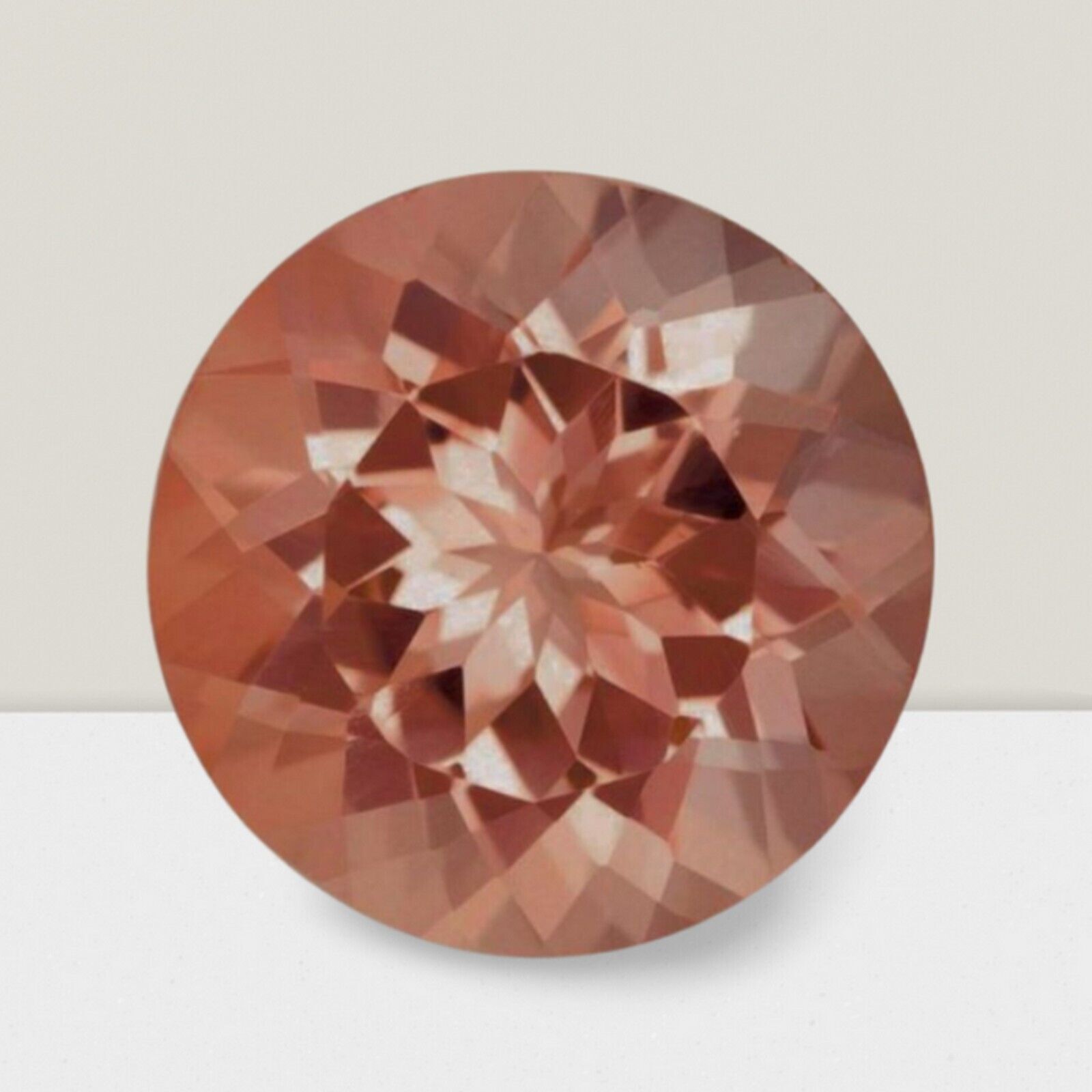 Morganite Round Cut Gemstone 3.50 Cts – 10 mm AAA+ Loose Gem