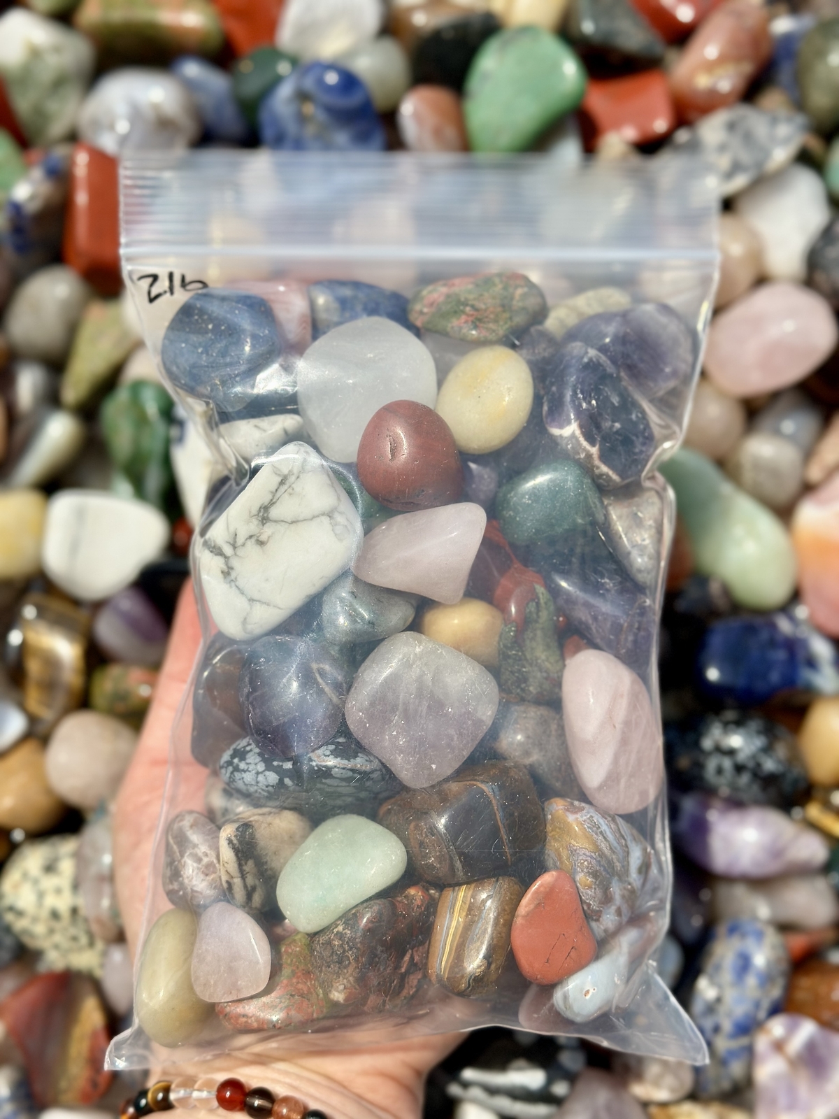 Mixed Gemstone Tumbled Stones (BULK) PolishedNatural Mixed Gemstones