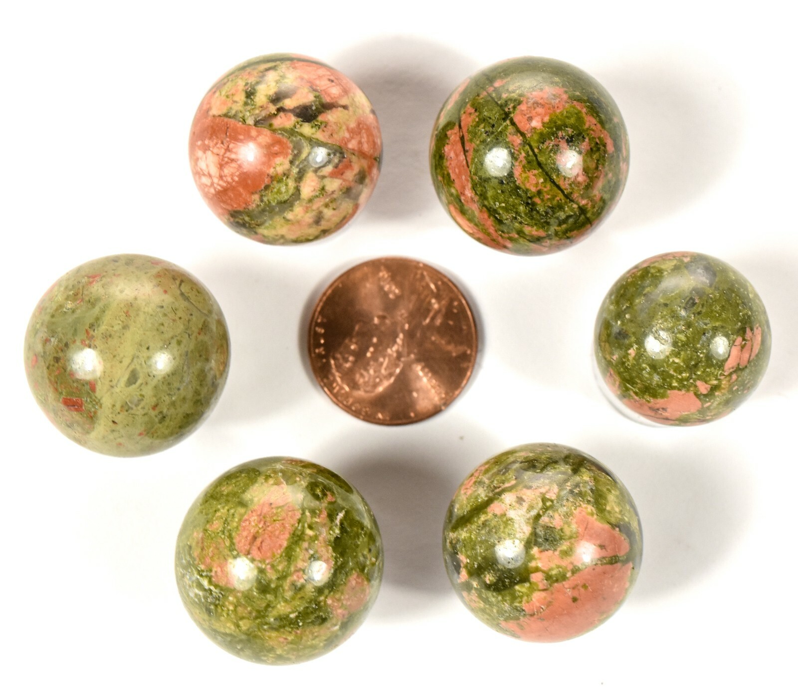 20mm Unakite Sphere Orthoclase w/ Epidote Gemstone Crystal Mineral – China (1PC)