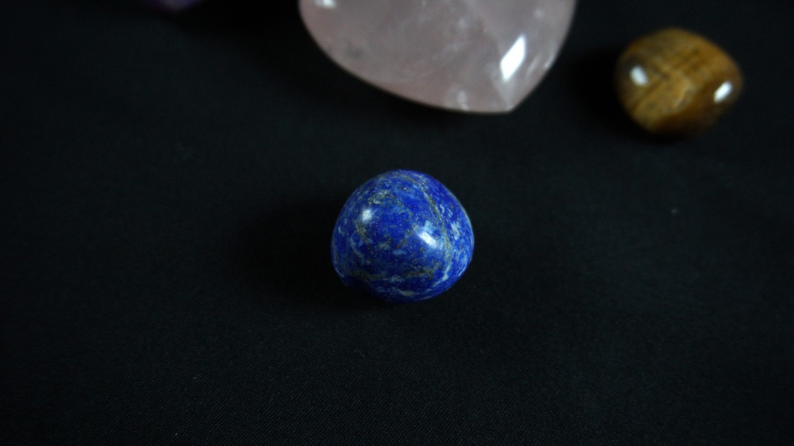 Mixed Crystal Lot 7pc Spheres Freeform Tumbled Jasper Quartz Tiger Eye Lapis