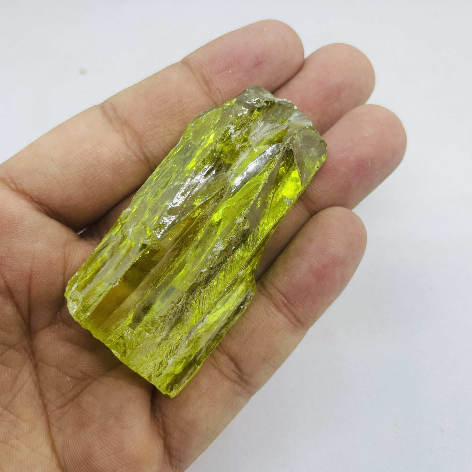 Peridot Zircon Rough Gemstone 210-310CT| Natural Raw Green Healing Crystal
