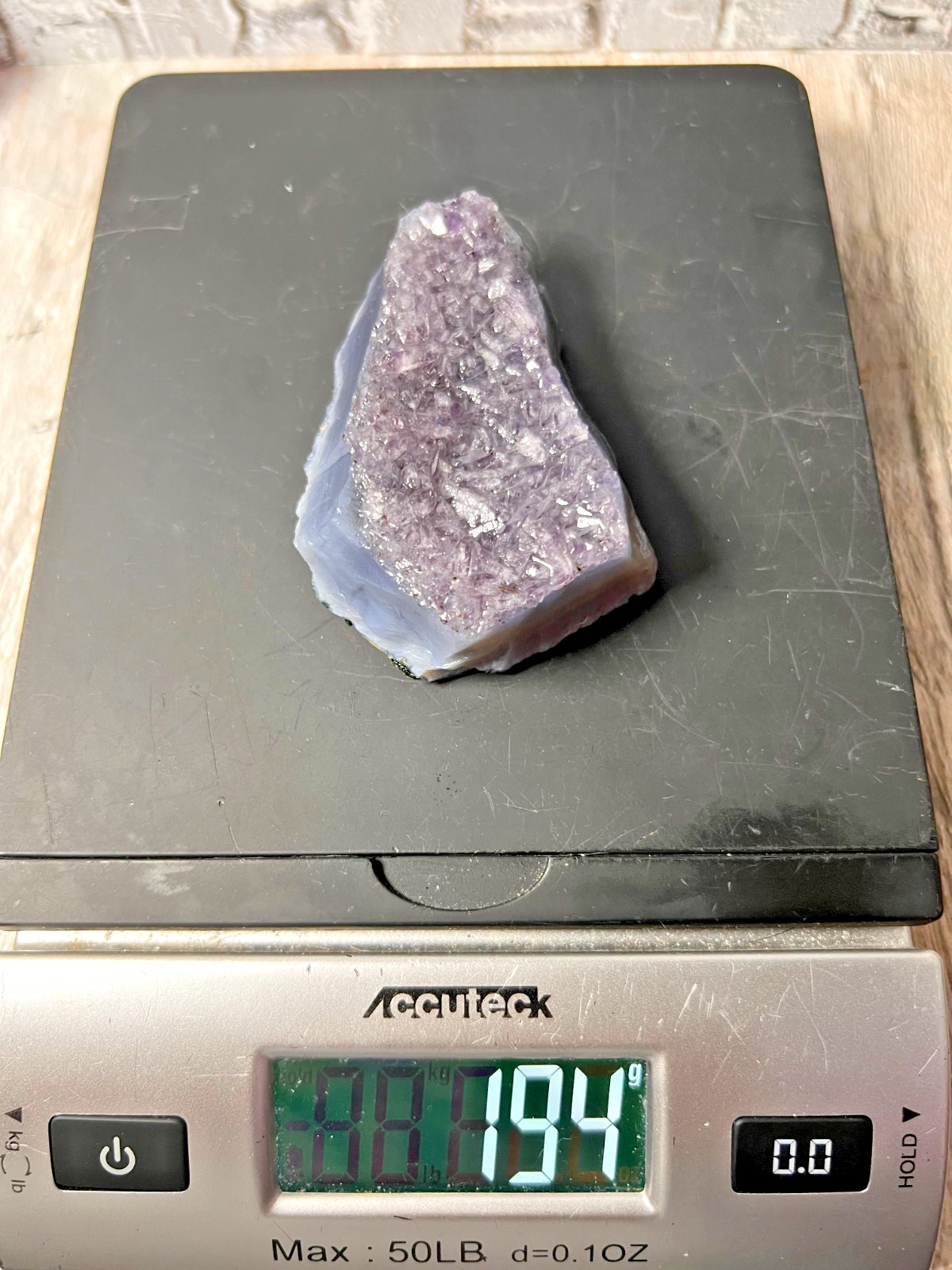 Deep Purple Amethyst Crystal Specimen – 194g – 3″ x 2.5″
