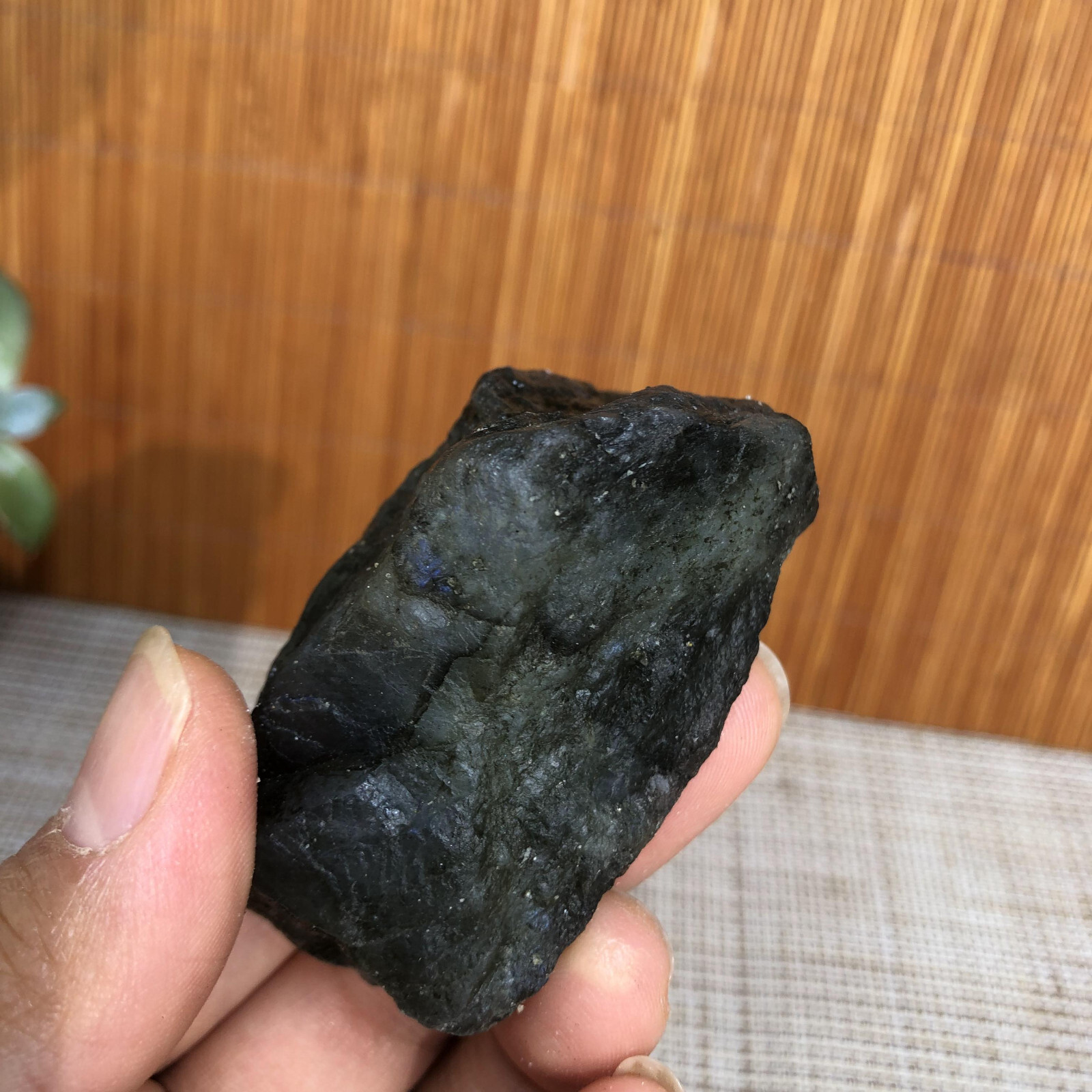 59mm Natural Labradorite Crystal gemstone rough original Specimen 110g A3566