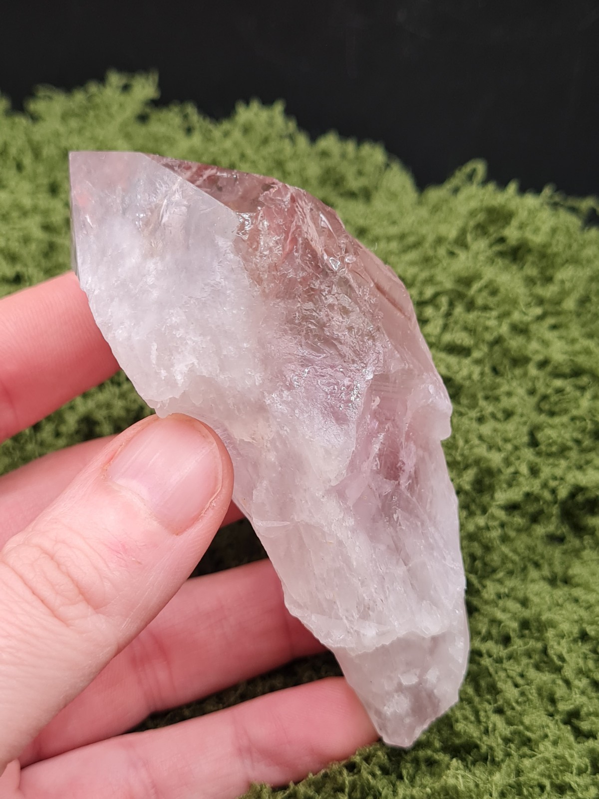Powellite Amethyst Rough Point Wand From Bahia, Brazil, Uv-reactive, 138g