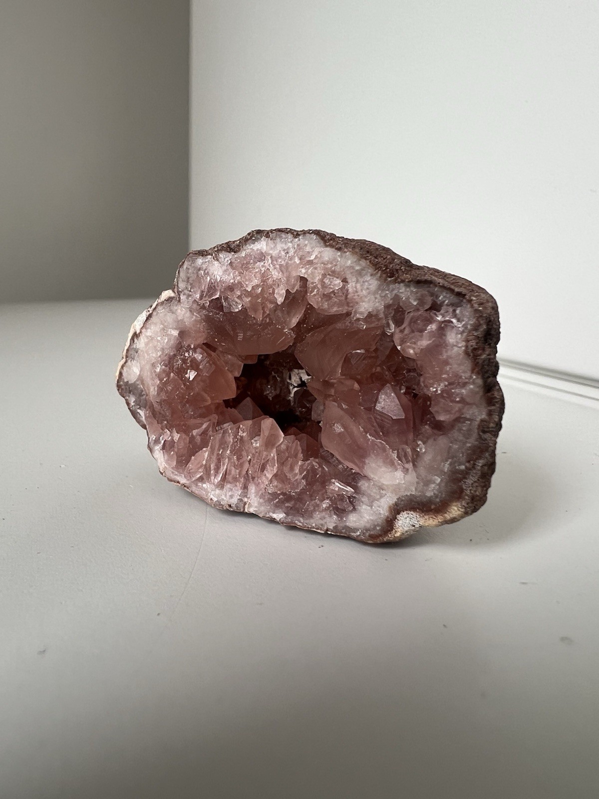 42g – Mini Pink Amethyst Geode Cave from Argentina