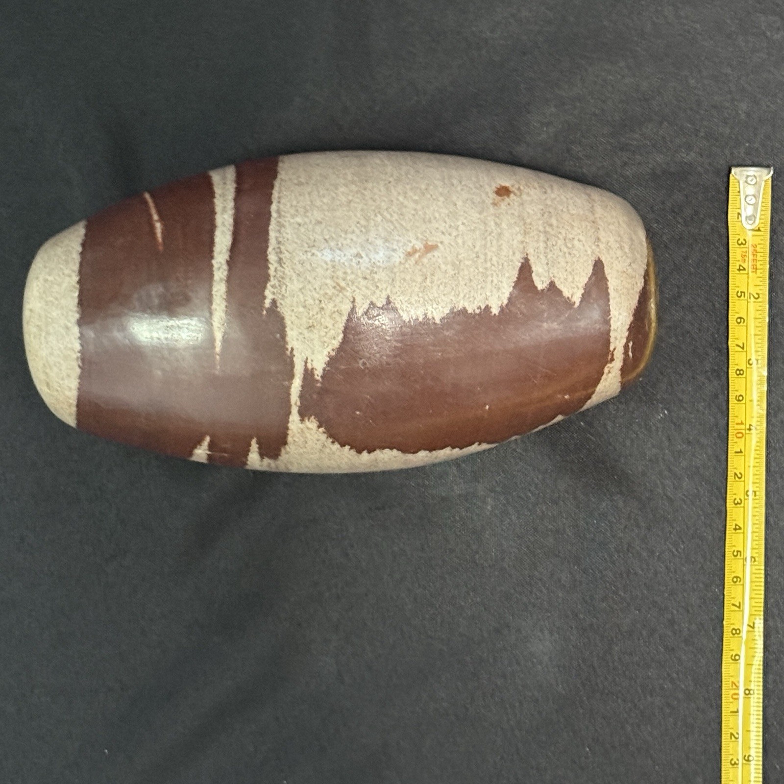 Big 9 Inch Shiva Lingam Natural stone from Narmada River in India SL25C9.7