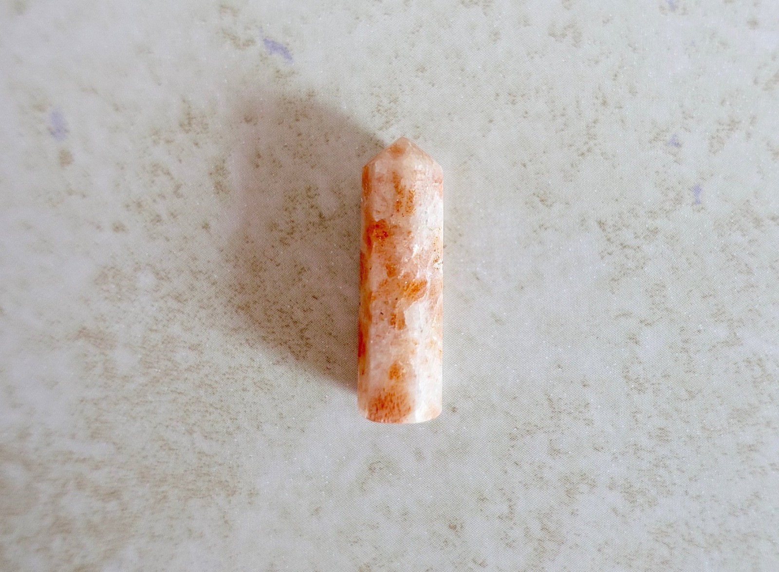 Sunstone Stone Healing Crystal Natural Gemstone Single Point Wand Reiki Energy