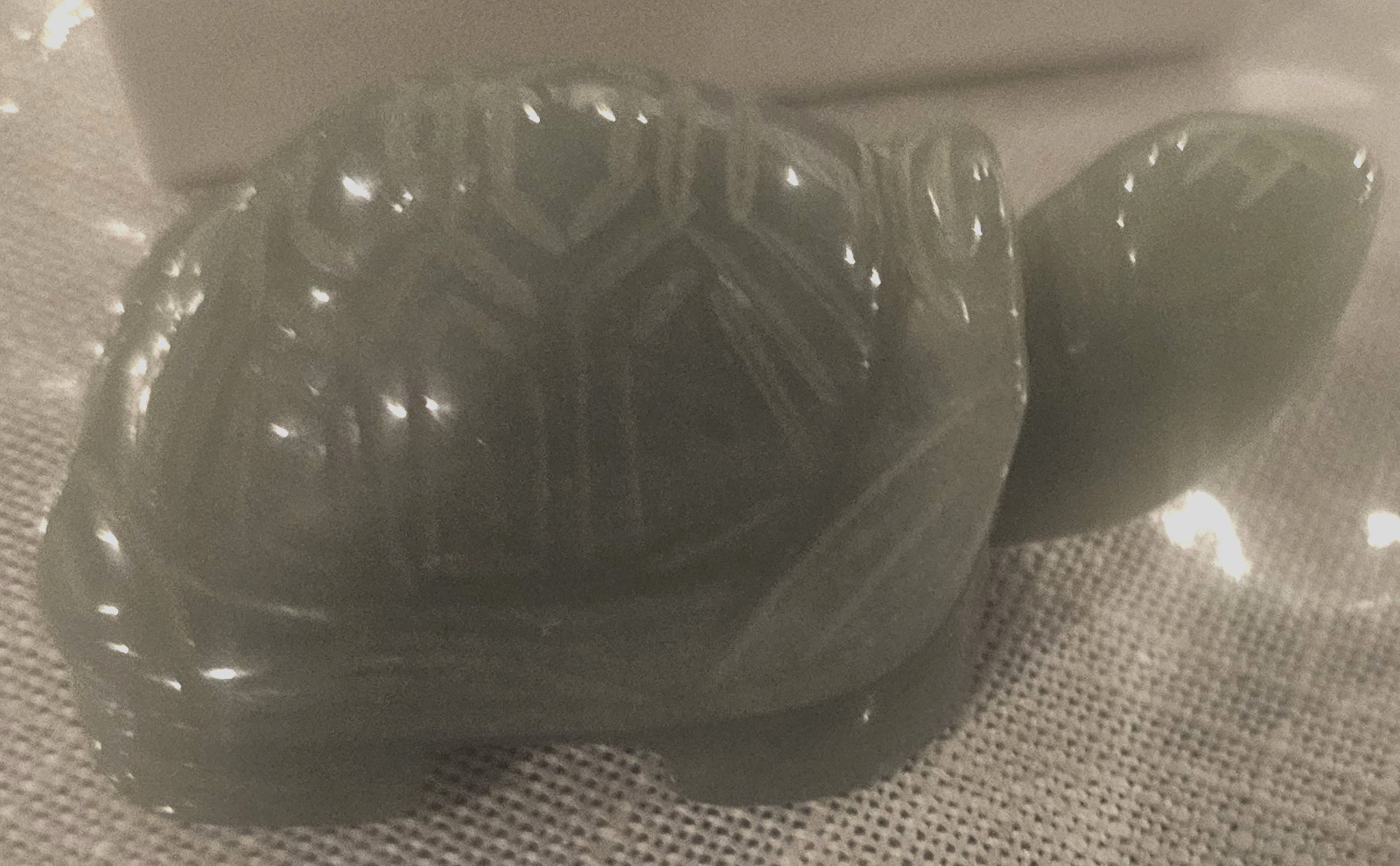 Gemstone Carved Adventurine Turtle Tortoise Figure 3″