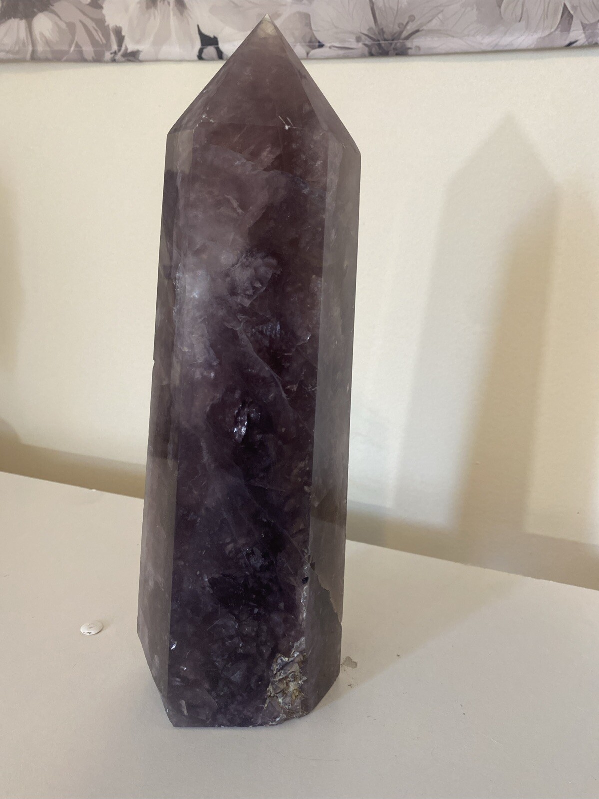 9lb XL Purple Flourite Polished Tower 12in Tall