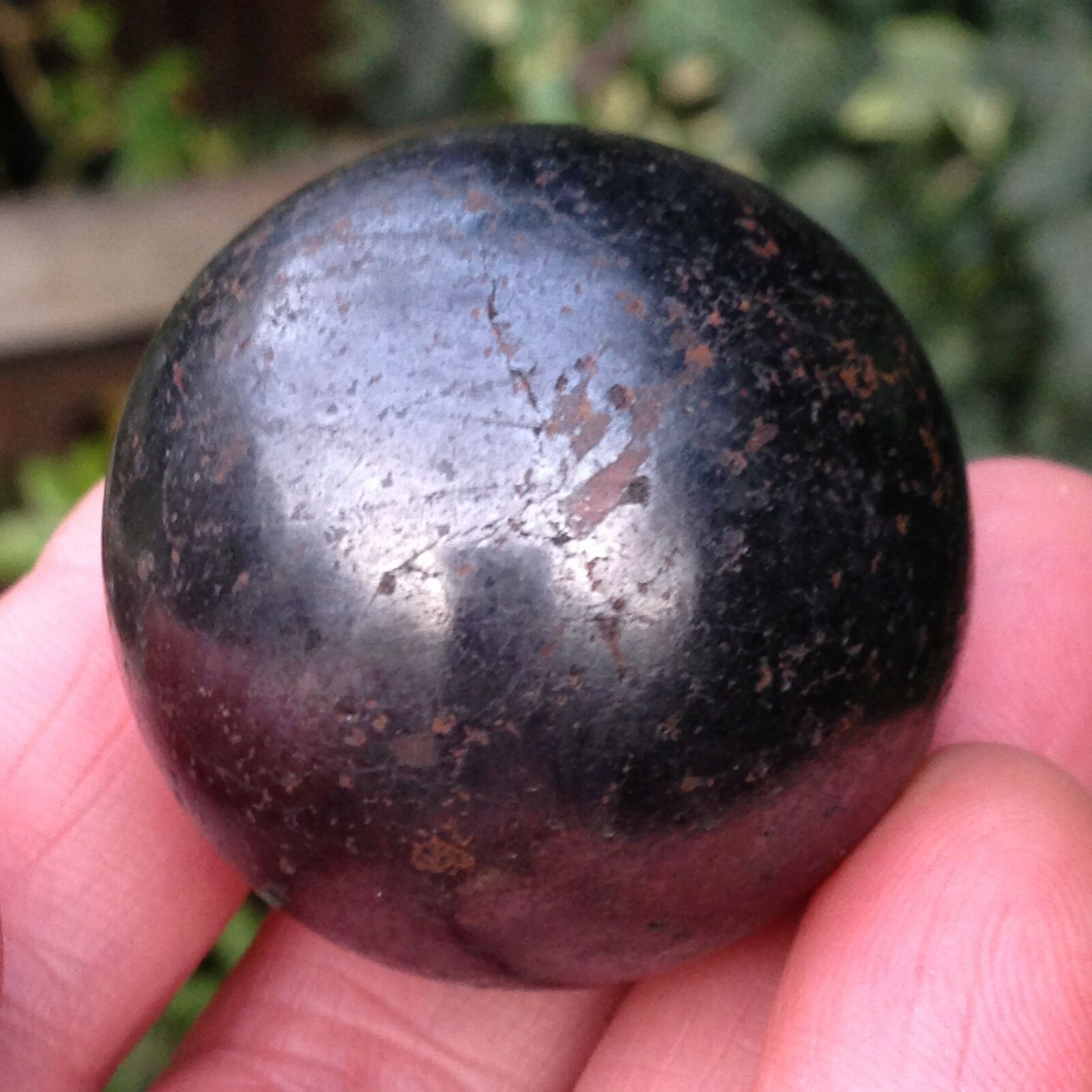 Haematite Crystal Sphere Ball Power Attraction Personal Magnetism 114g 3.57cm