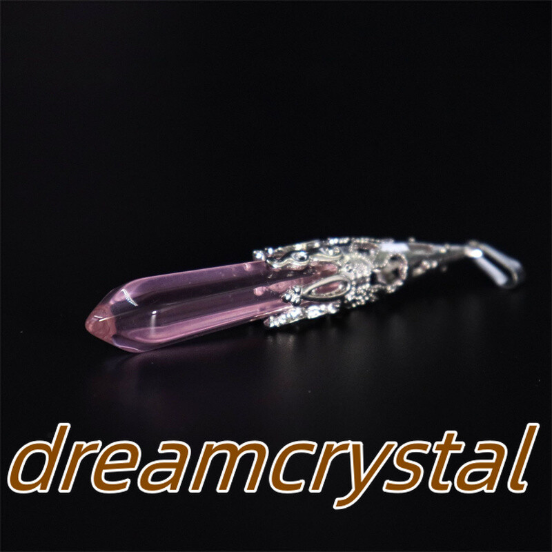 50pcs Mix Natural Quartz Crystal Alloy Soul Pendulum Pendant Reiki Random Gift