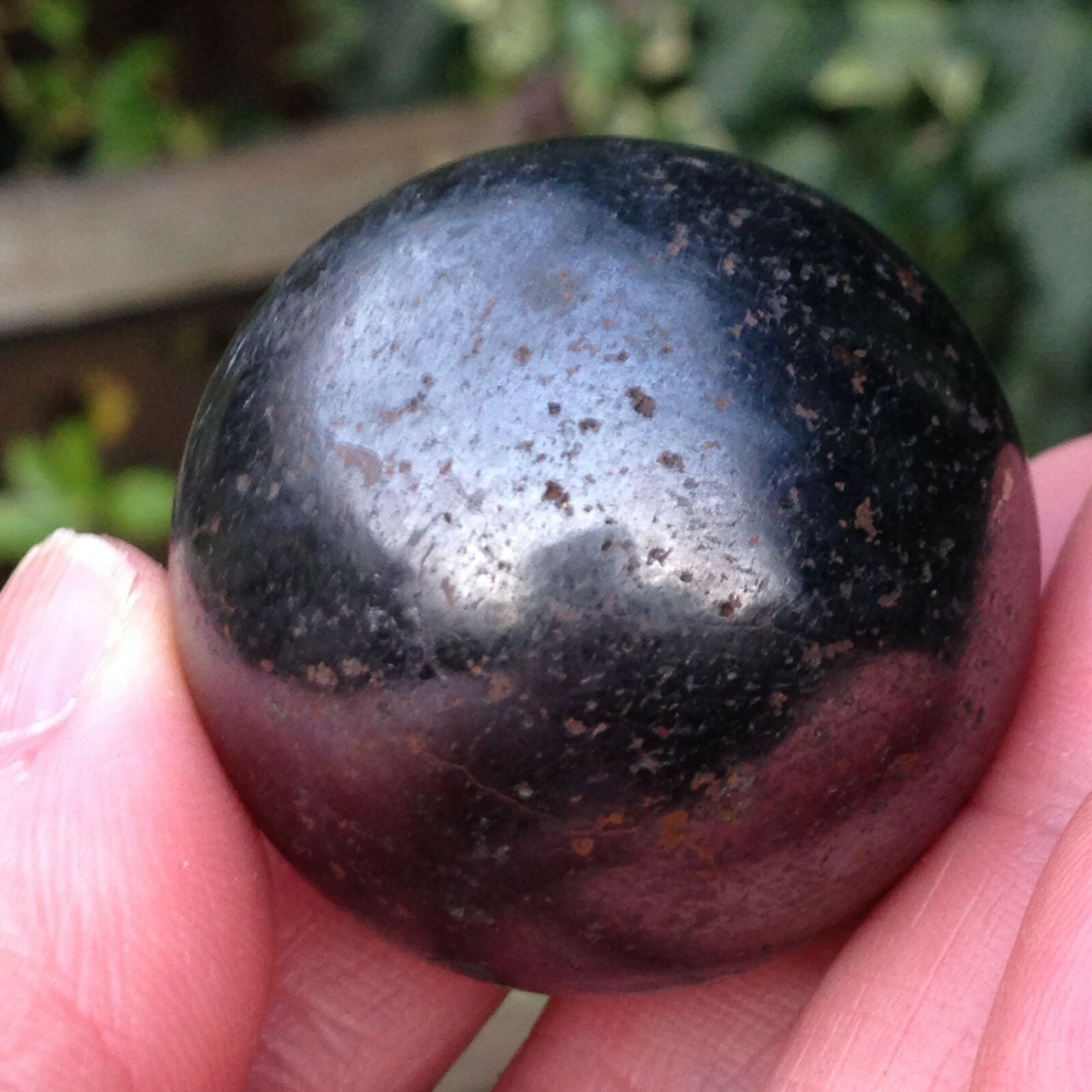 Haematite Crystal Sphere Ball Power Attraction Personal Magnetism 114g 3.57cm
