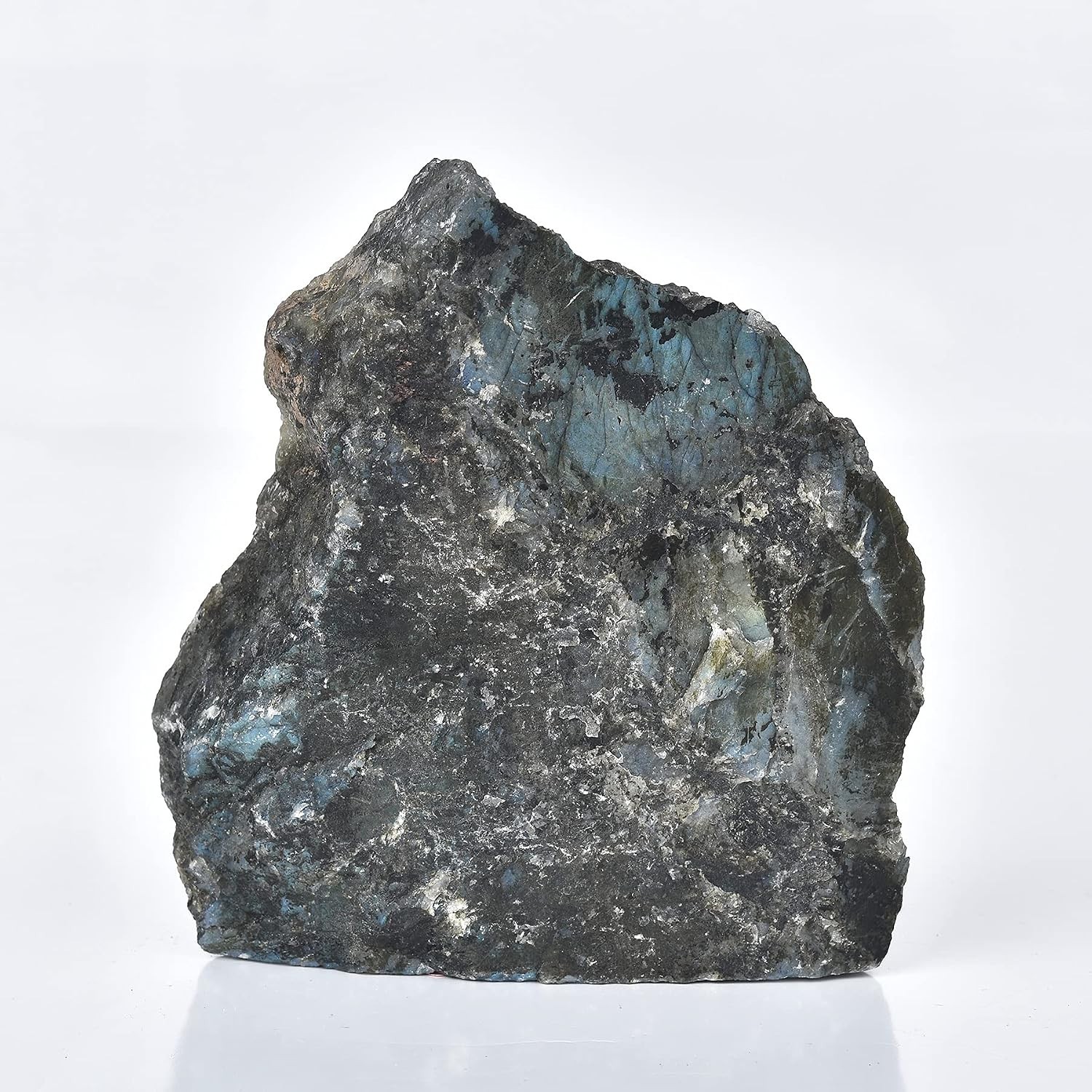 0.7-1.1 lbs Natural Labradorite Slab Irregular Shape One-Sided Polished Raw C…