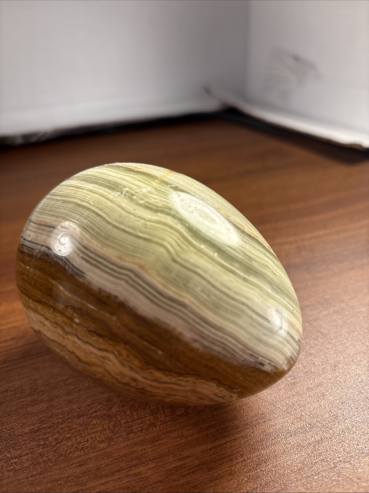 Marble Onyx Polished Stone Eggs -Vintage Colors Varies