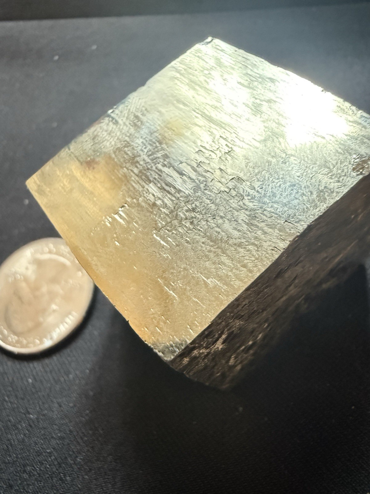 Cubic Pyrite, Navajun Spain, 34mm 785 carats