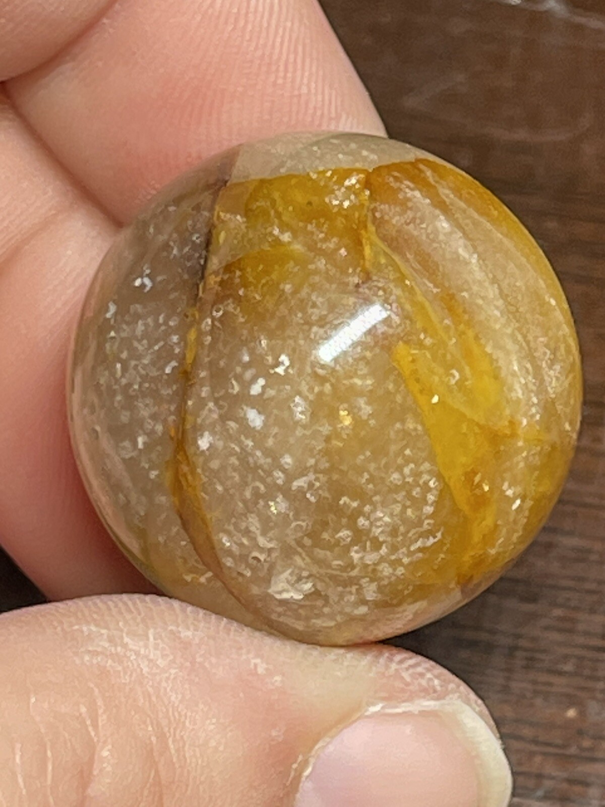 Golden Healer Mini Sphere Ball Orb Marble 26mm 23g