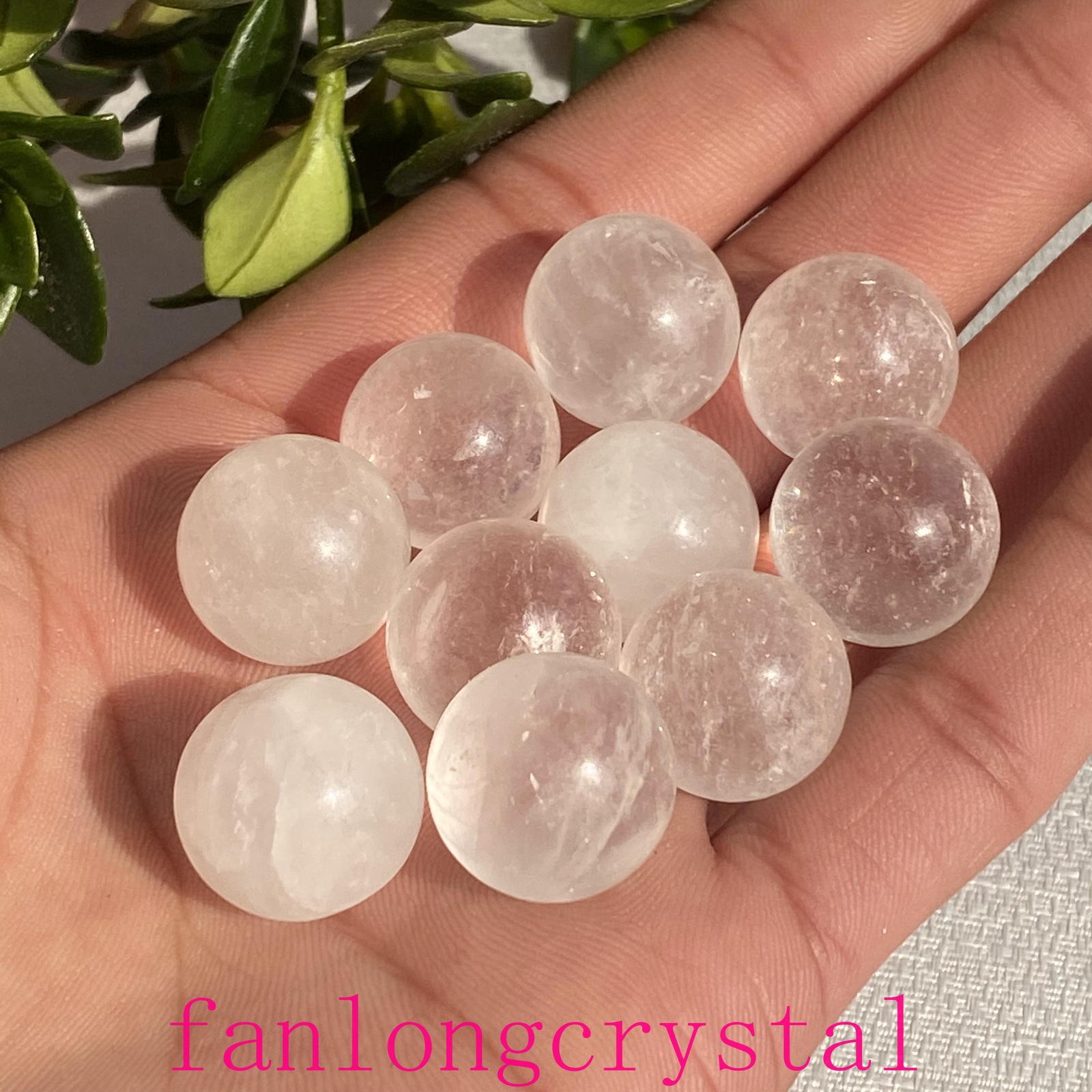 10pcs Natural Clear crystal Ball Quartz Crystal Sphere Polishing Healing 15mm+