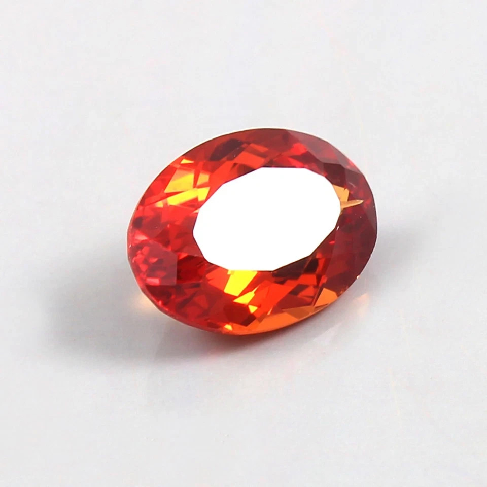 9.50 Ct Flawless Ceylon Padparadscha Sapphire Oval Loose Gemstone 14×9.8×7.4 mm