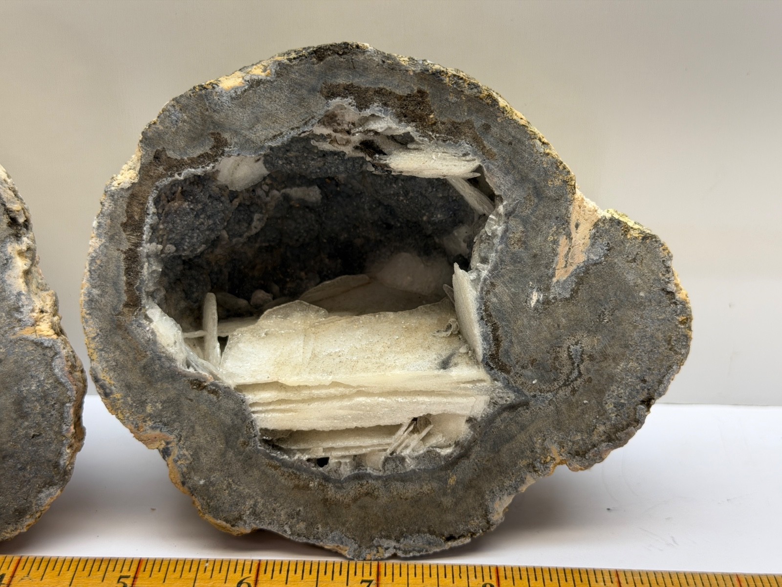 Split Pair Authentic Natural Unpolished Quartz Crystal Blade Las Choyas Geode 4″