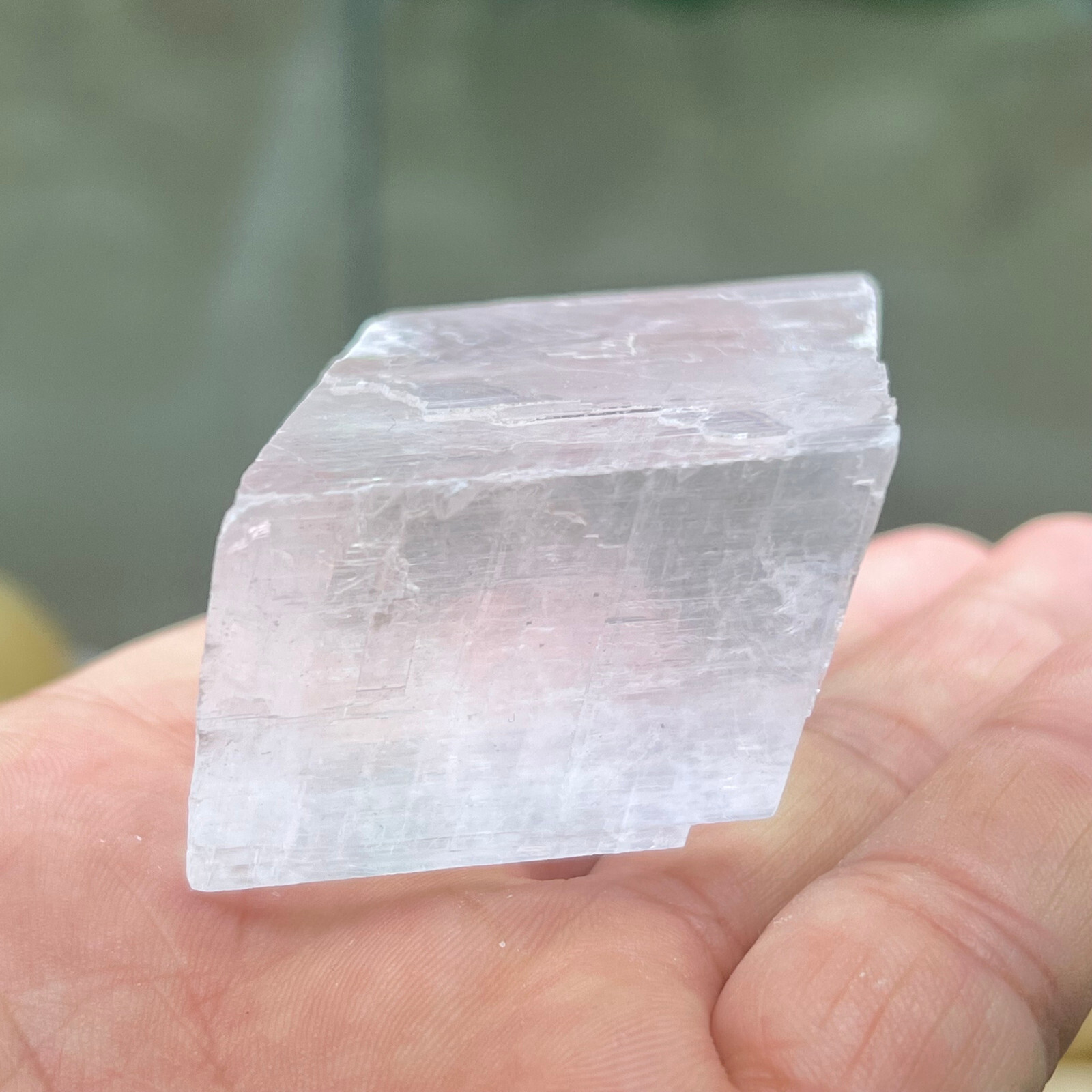 Natural iceland spar crystal mineral Teaching specimen 1PC 50G+