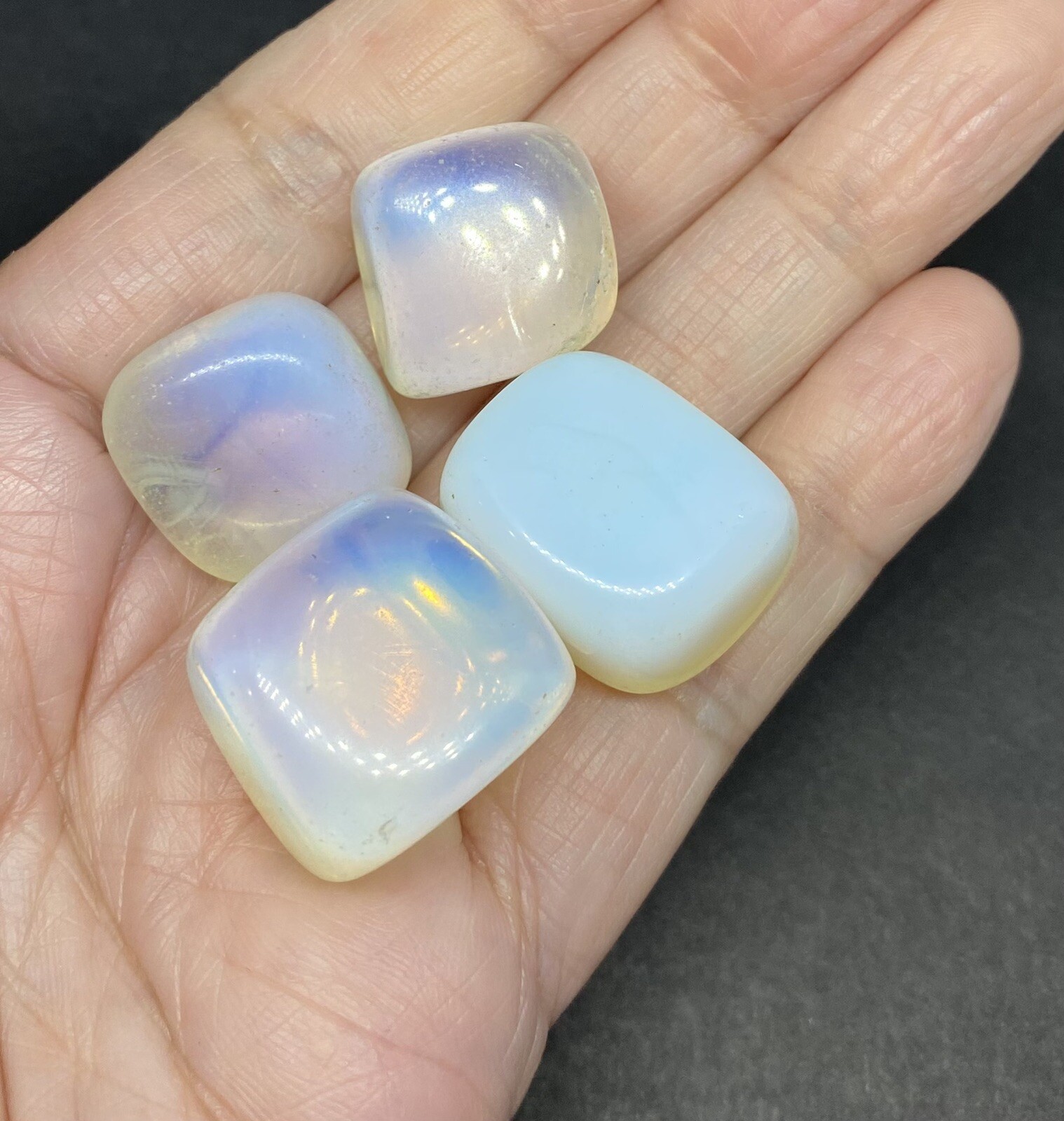 Opalite Genuine Stones 4pcs 47g Total