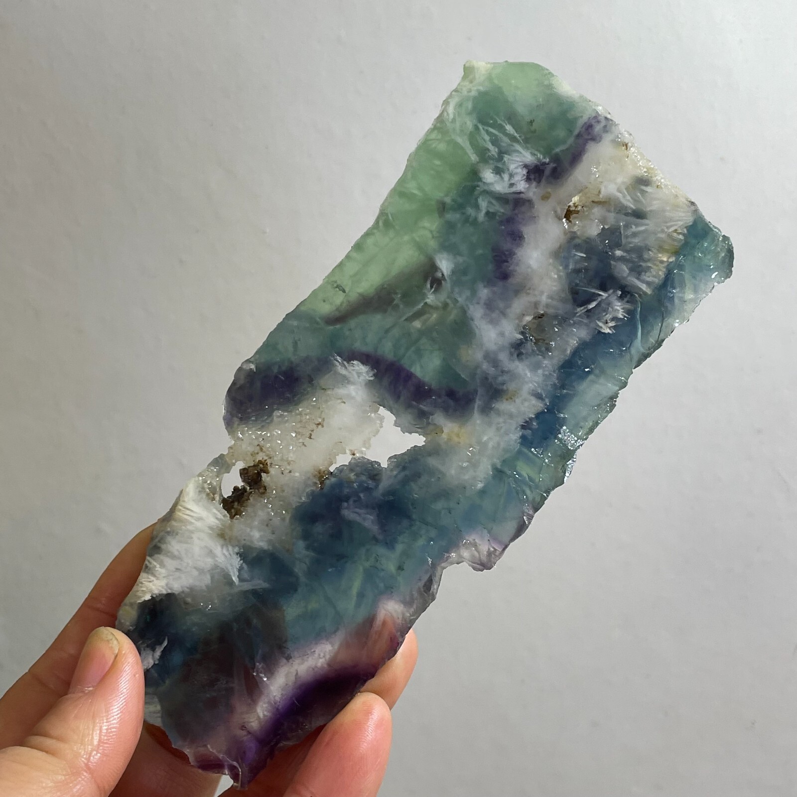 NATURAL color Cubic FLUORITE Quartz Crystal Cluster Mineral Specimen 164g h247