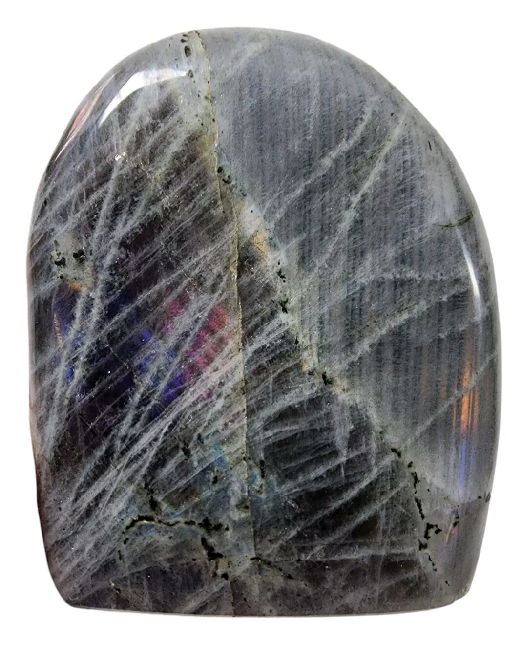 Purple Labradorite Polished Freestand Madagascar 150.2 grams