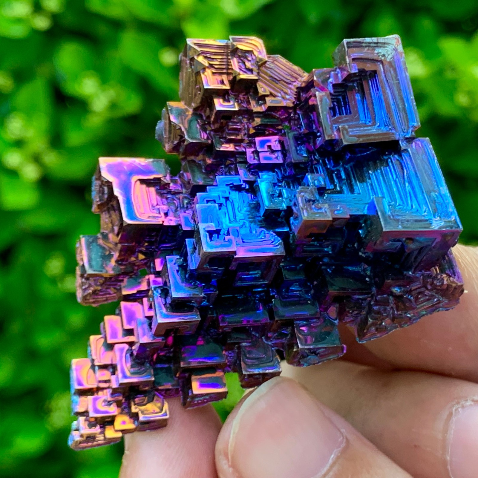 45G ram Bismuth rainbow crystal elementBi gemstone Mineral specimen healing