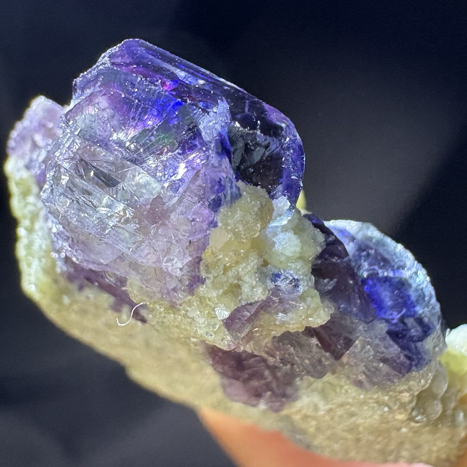 Natural Phantom Fluorite w/ Green Mica Raw Mineral Rare Specimen Inner Mongolia