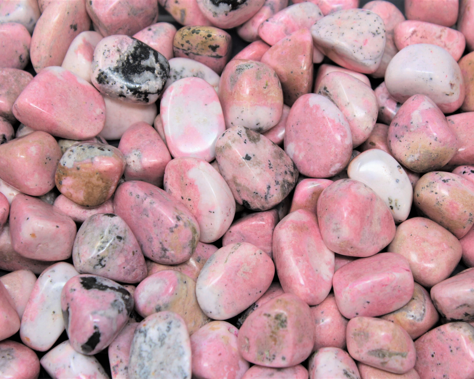 1/4 lb Rhodonite Tumbled Stone (Crystal Gemstone Metaphysical Reiki) 4 oz