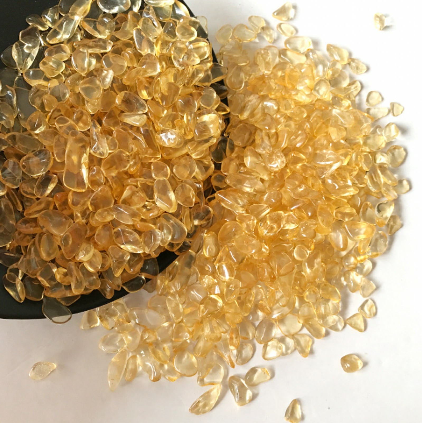 50/100g Natural Citrine Yellow Quartz Crystal Stone Rock Specimen Healing 7-9mm