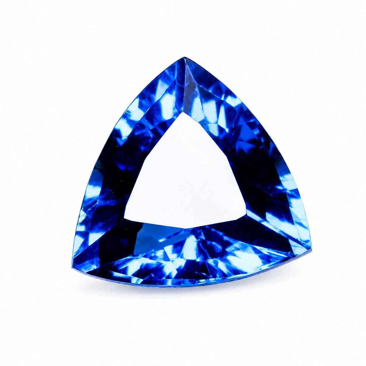 12 Ct ,Sri lankan Natural Blue Sapphire Trillion Cut Certified Loose Gemstone