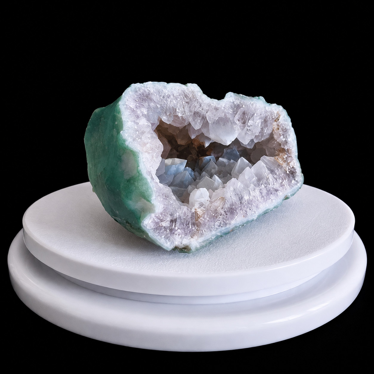 Natural Amethyst Geode Crystal Specimen 212g 8x6x4cm Purple Quartz