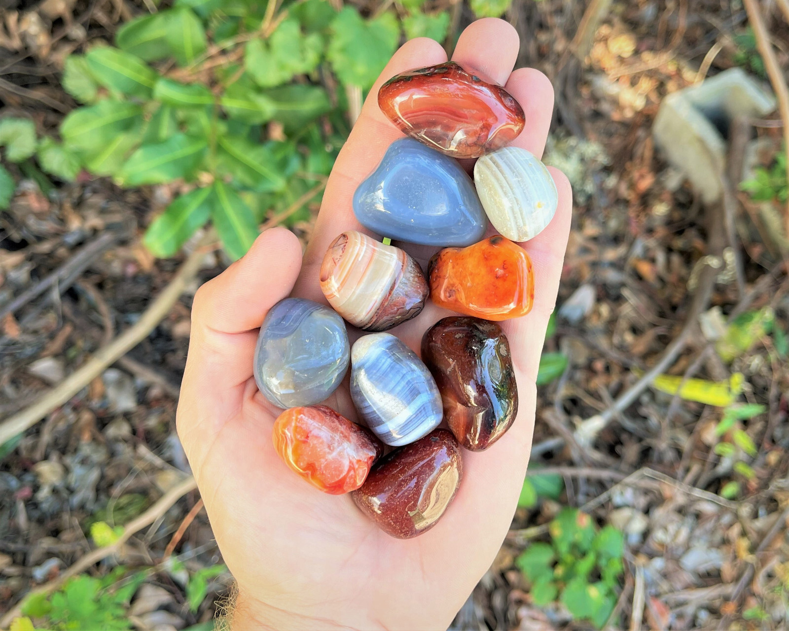 Assorted Mix Tumbled Agate Stones: Natural Agate Crystals Wholesale Bulk Lots