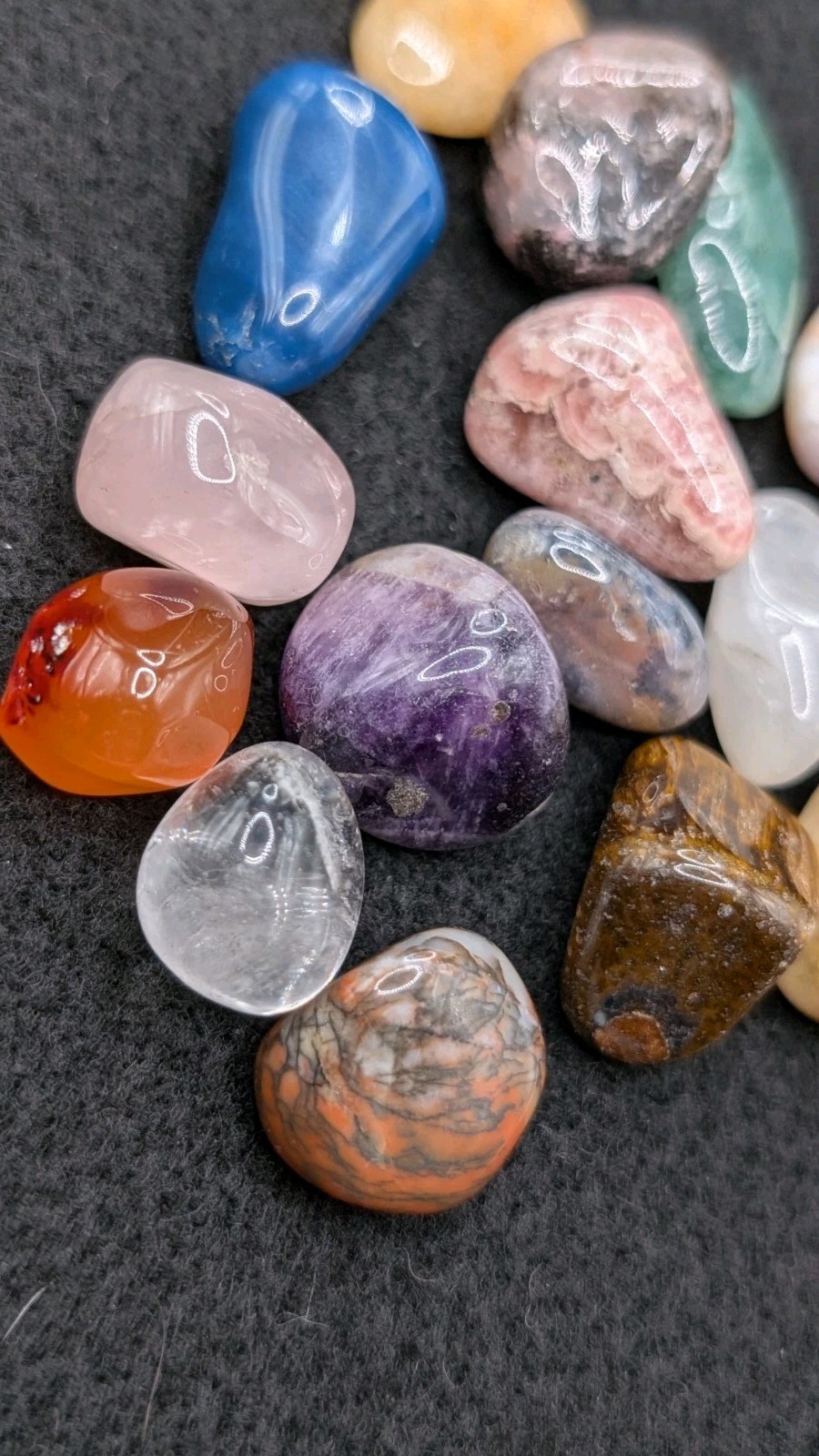 Mixed Tumbled Stones Healing Assorted Pocket Gemstones Semi Precious Lot – B
