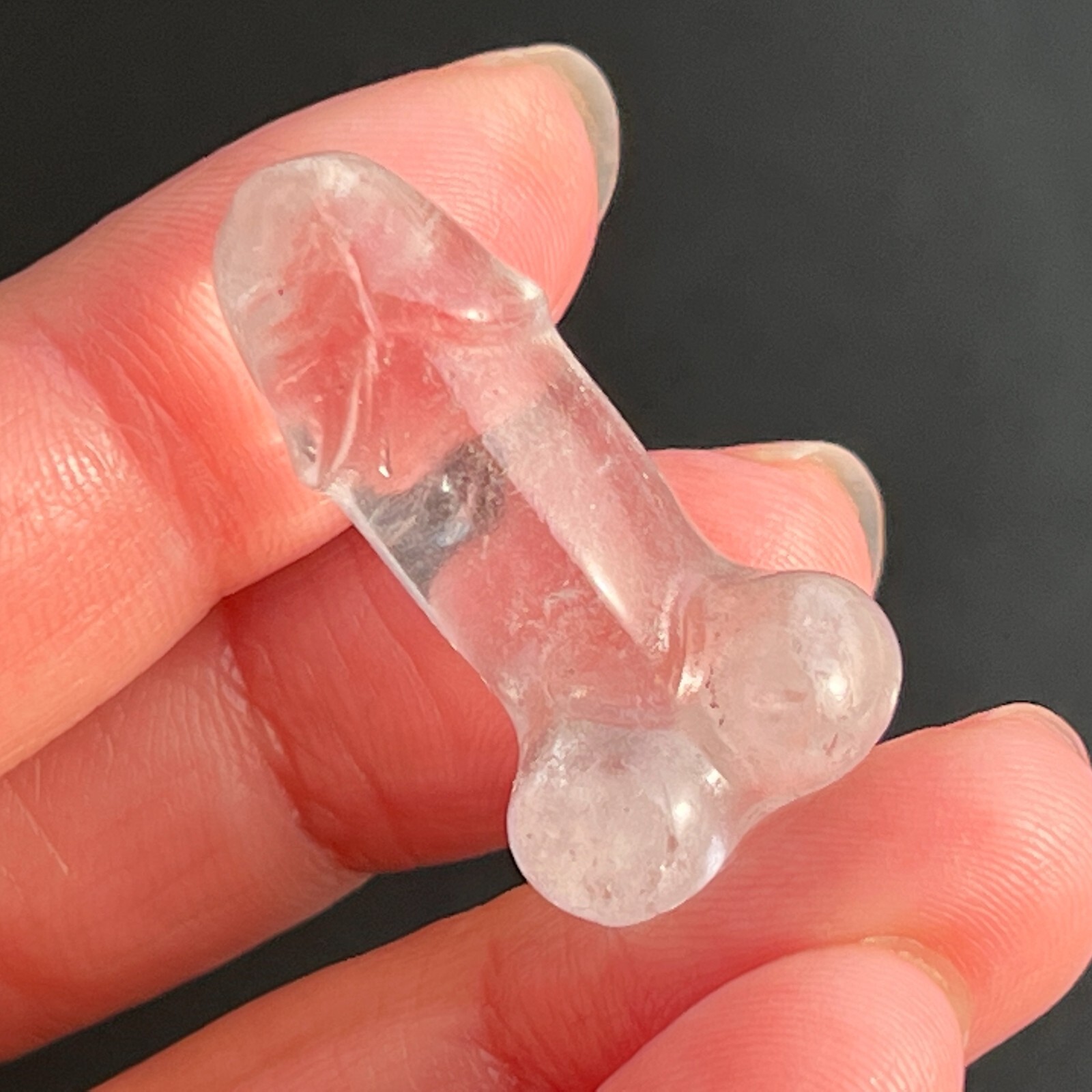 Top 1.1″ Natural clear quartz Male Penis gem Quartz Crystal Reiki Healing 5pcs