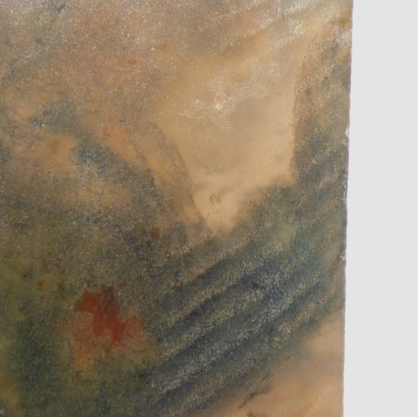 Red Green Moss Agate Slice UNPOLISHED For Collector or Lapidary 6.5cm x 3.5cm