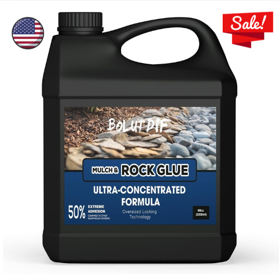 68 OZ Mulch Glue for Landscaping, Rock Glue for Landscaping and Stabilizing Mulc