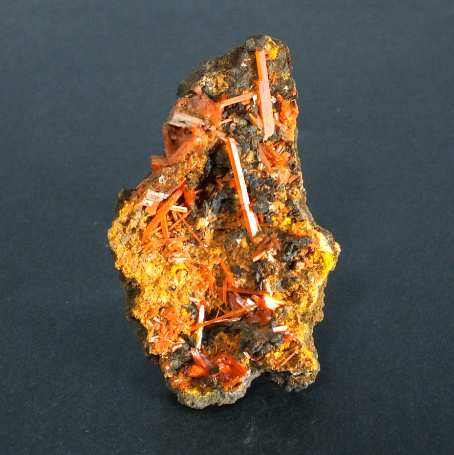 Crocoite Crystals. Adelaide Mine Dundas. Tasmania Australia (EA12007)